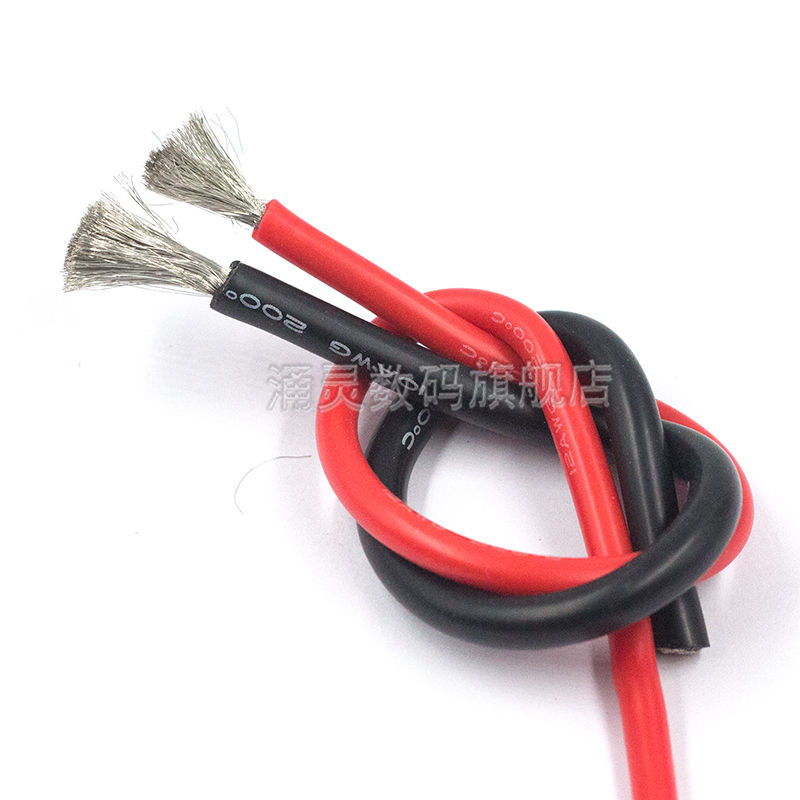 高溫線特軟硅膠線16 14 12 10 8awg鋰電池航模新能源耐高溫硅膠線